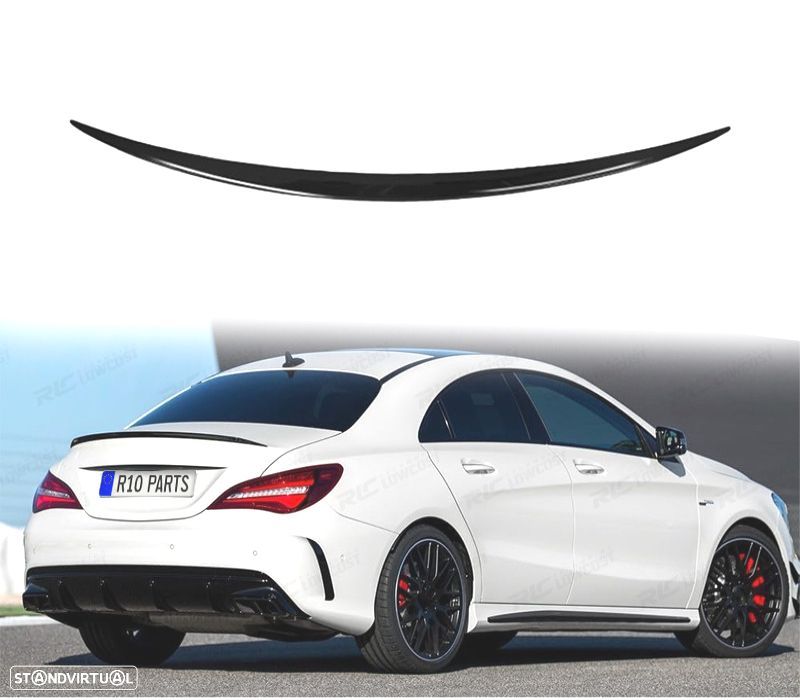 SPOILER ABA MERCEDES CLA C117 13-19 AMG PRETO BRILHANTE - 1