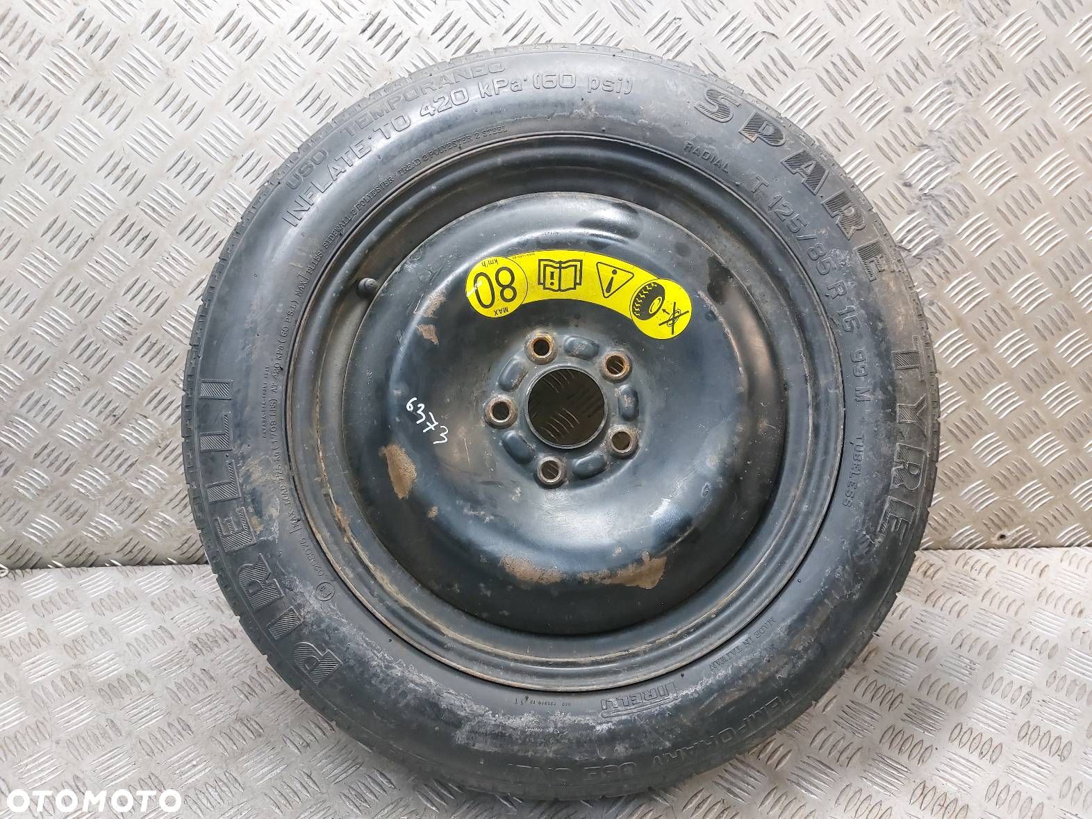 KOŁO DOJAZDOWE DOJAZDÓWKA C-MAX 4U5A-1A479-BB 5x108 125/85R16 PIRELLI - 1