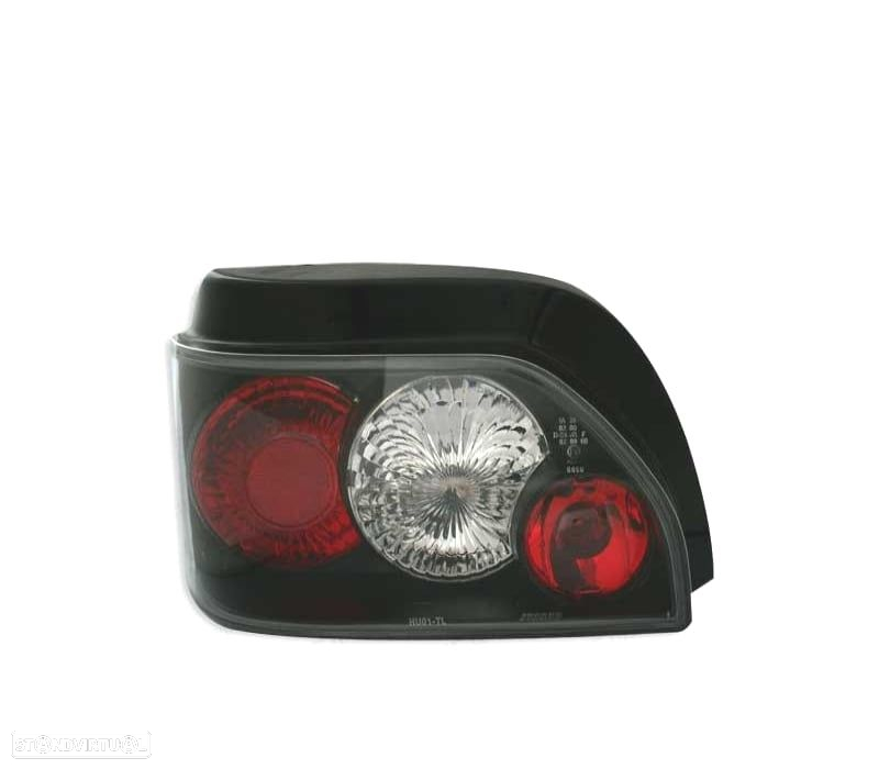 FAROLINS TRASEIROS RENAULT CLIO 90-98 FUNDO PRETO - 2