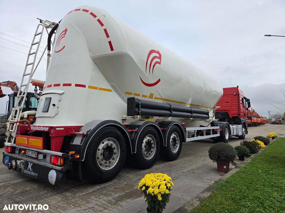 Kaessbohrer Transport CIMENT VRAC, 40mc, Masa propie 5,1t, Jante ALUMINIU, Capacitate 40mc, Axe SAF, Picioare sprijin, Produsa in GERMANIA, rulata in GERMANIA, Posibilitate leasing-PROMOTIE 29.900 EUR+Tva - 16