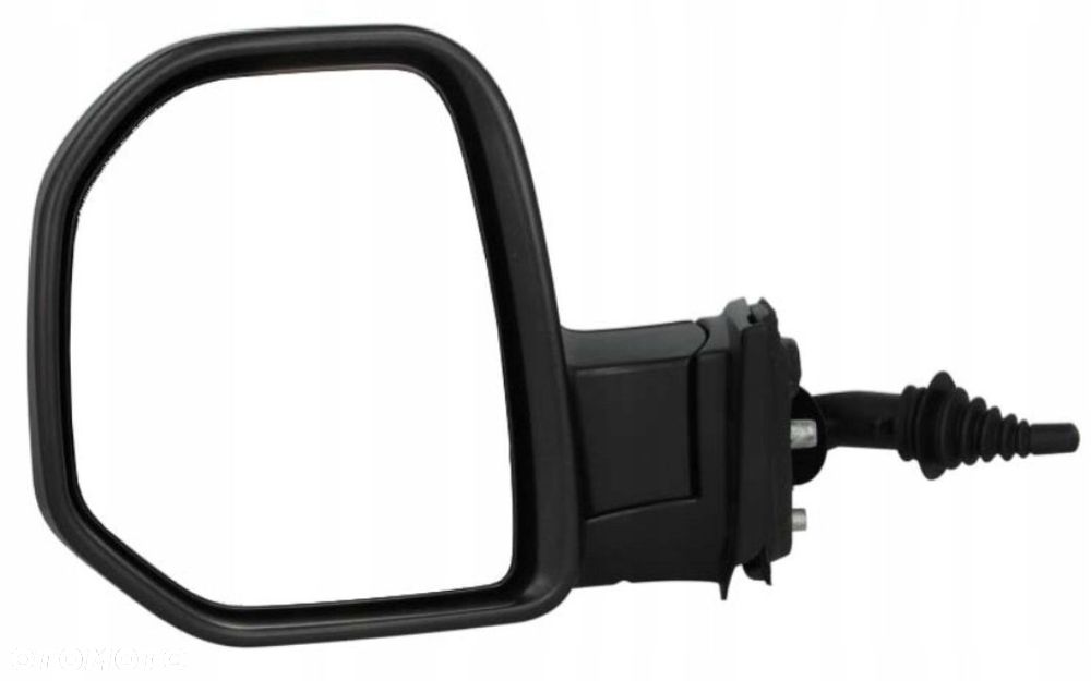 LUSTERKO CITROEN BERLINGO/PARTNER 08-12 LEWE CZARNE RĘCZNE - 1