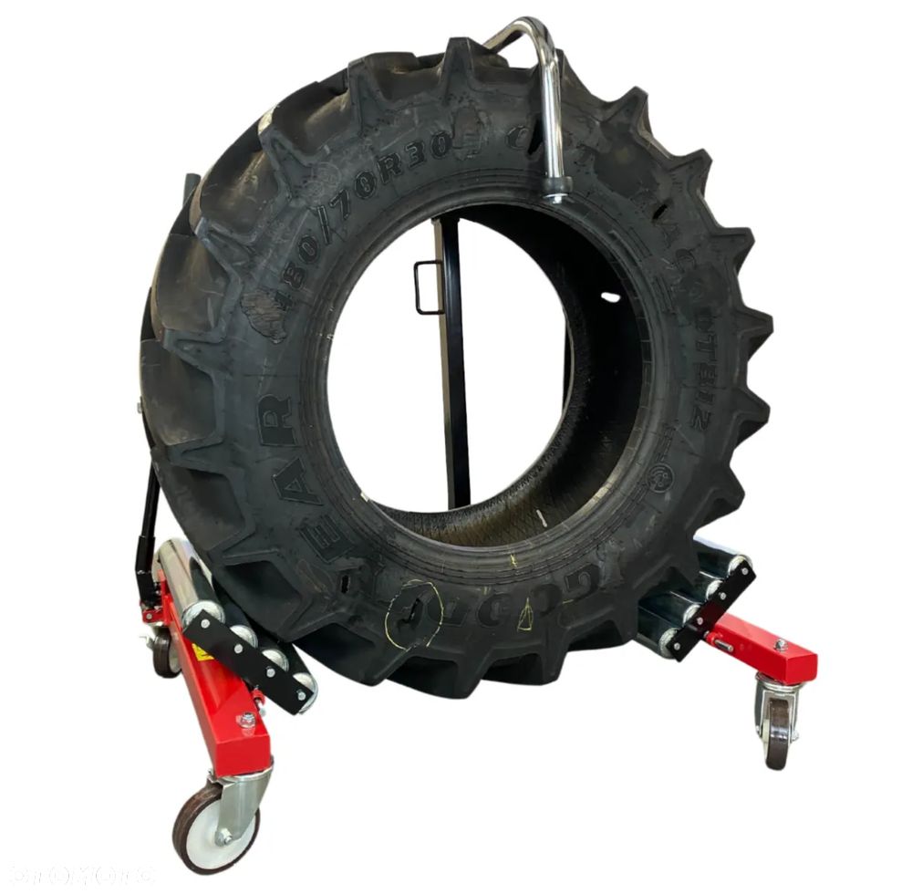 Transporter hydrauliczny do kół 1200 kg | Wózek do opon rolniczych i budowlanych - 7