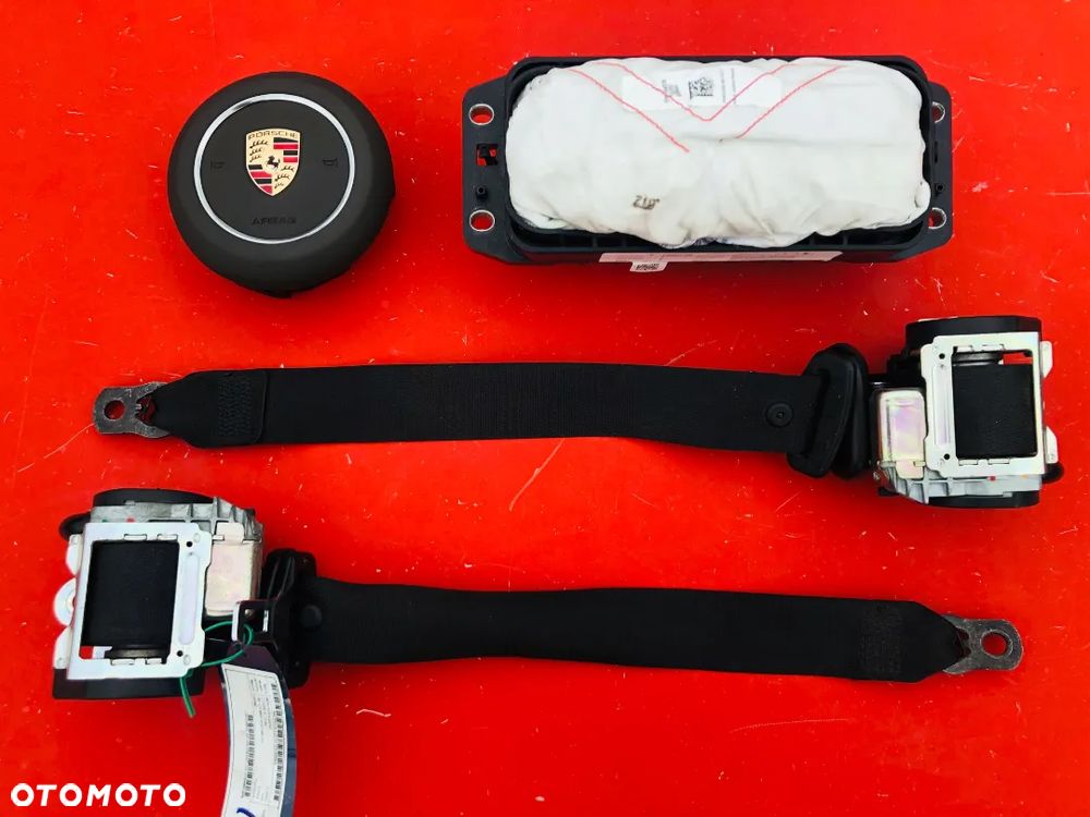 PORSCHE CARRERA 911 991 997 DESKA KONSOLA KOKPIT PULPIT PÓŁKA PARAPET PODUSZKI POWIETRZNE KIEROWCY PASAŻERA AIRBAG PASY PAS AIR BAG SRS KURTYNA KURTYNY FOTELA W FOTEL KREMOWA KREM  naprawa regeneracja Raz2 !!! - 19