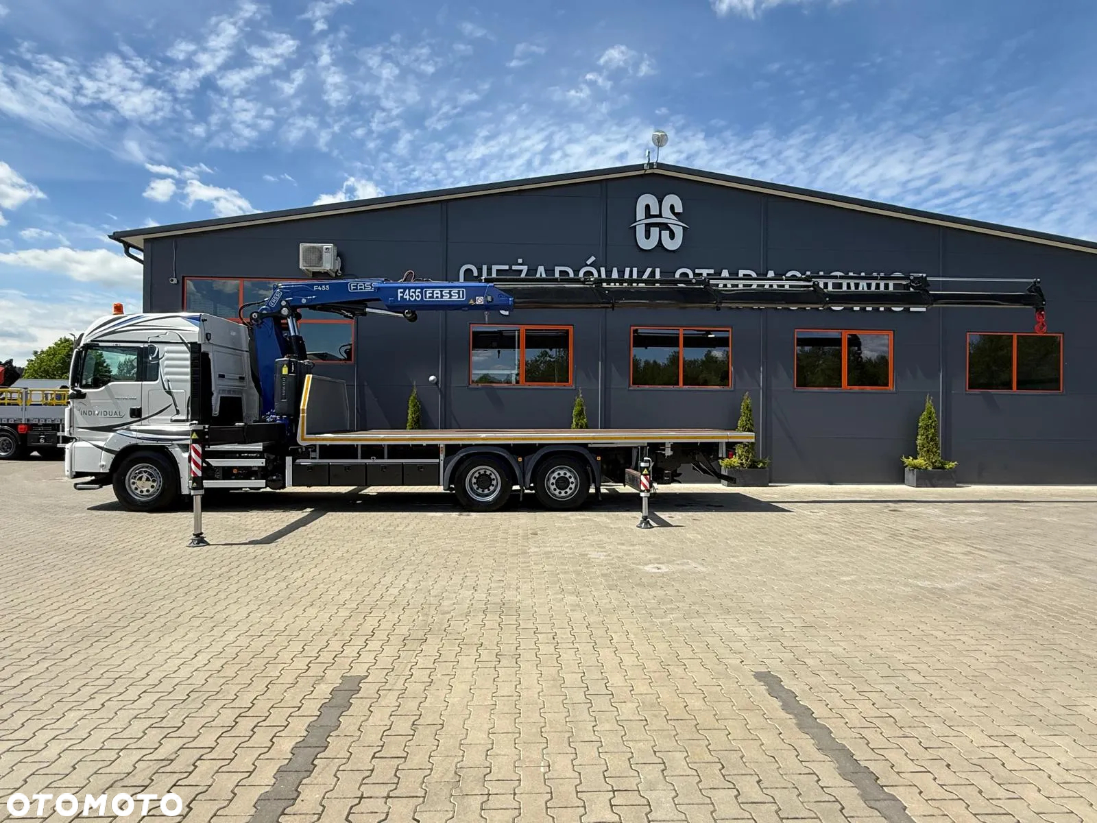 MAN TGS TGX 26.400 // E6 // 6x2 // platforma + FASSI F455RA.2.25 // Do przewozu kontenerów dzwig żuraw HDS kran crane laweta - 10