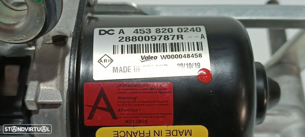 MOTOR LIMPA-VIDROS FRONTAL SMART FORTWO CABRIO ELECTRIC DRIVE (453.491) - 3