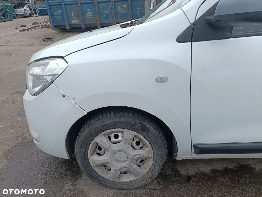 DACIA DOKKER 12-17 2013 r. 0389 błotnik lewy przód LP biały * - 2