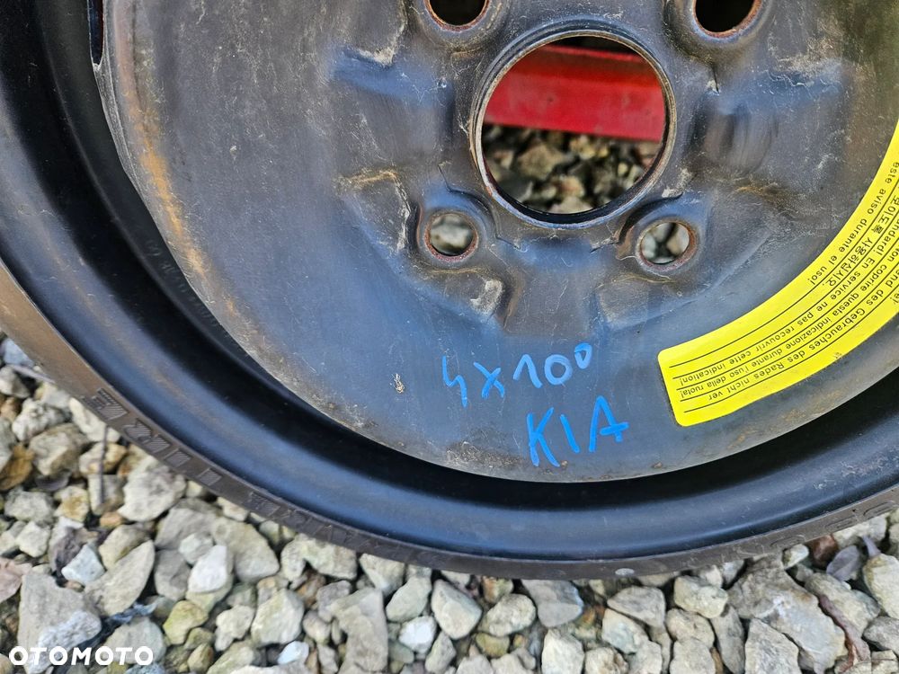 Koło Dojazdowe Kia Picanto  4x100 14 Cali T105/17/14 - 2