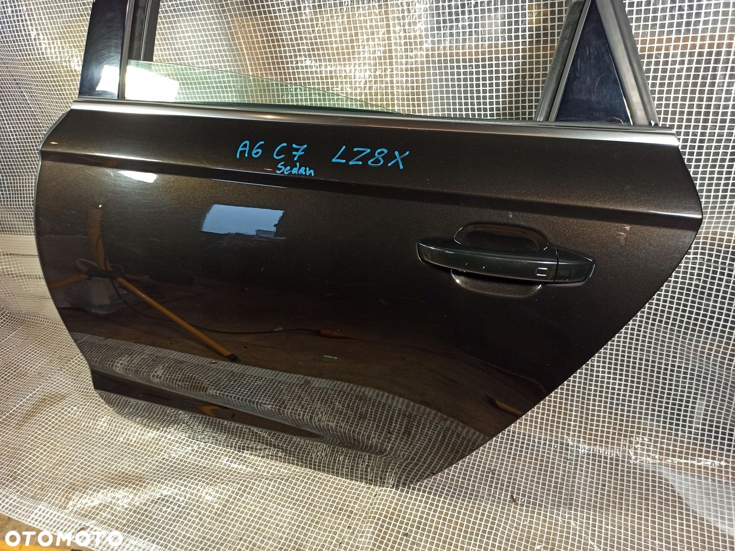 AUDI A6 C7 4G0 SEDAN DRZWI LEWE TYLNE TYŁ LY8X KOMPLETNE W KOLOR 130 MIKRON - 5