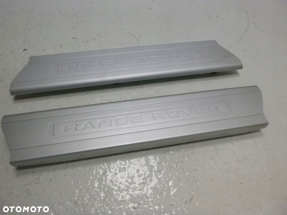 RANGE ROVER SPORT L494 VOGUE L405 LISTWA PROGOWA NAKŁADKA SREBRNA LOGOWANA LEWA PRAWA PRZÓD KOMPLET ORYGINAŁ - 4