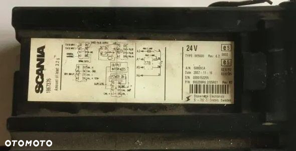 Tachograf Scania R 1880862 1783076 1867376 - 5