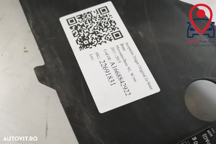 Acoperire Trager Original In Stare Buna Mercedes-Benz  ML  W166 [2011 - 8