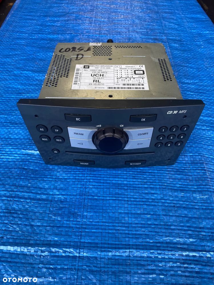 RADIO ORYGINALNE RADIOODTWARZACZ CORSA D 497316088  13357162 - 1
