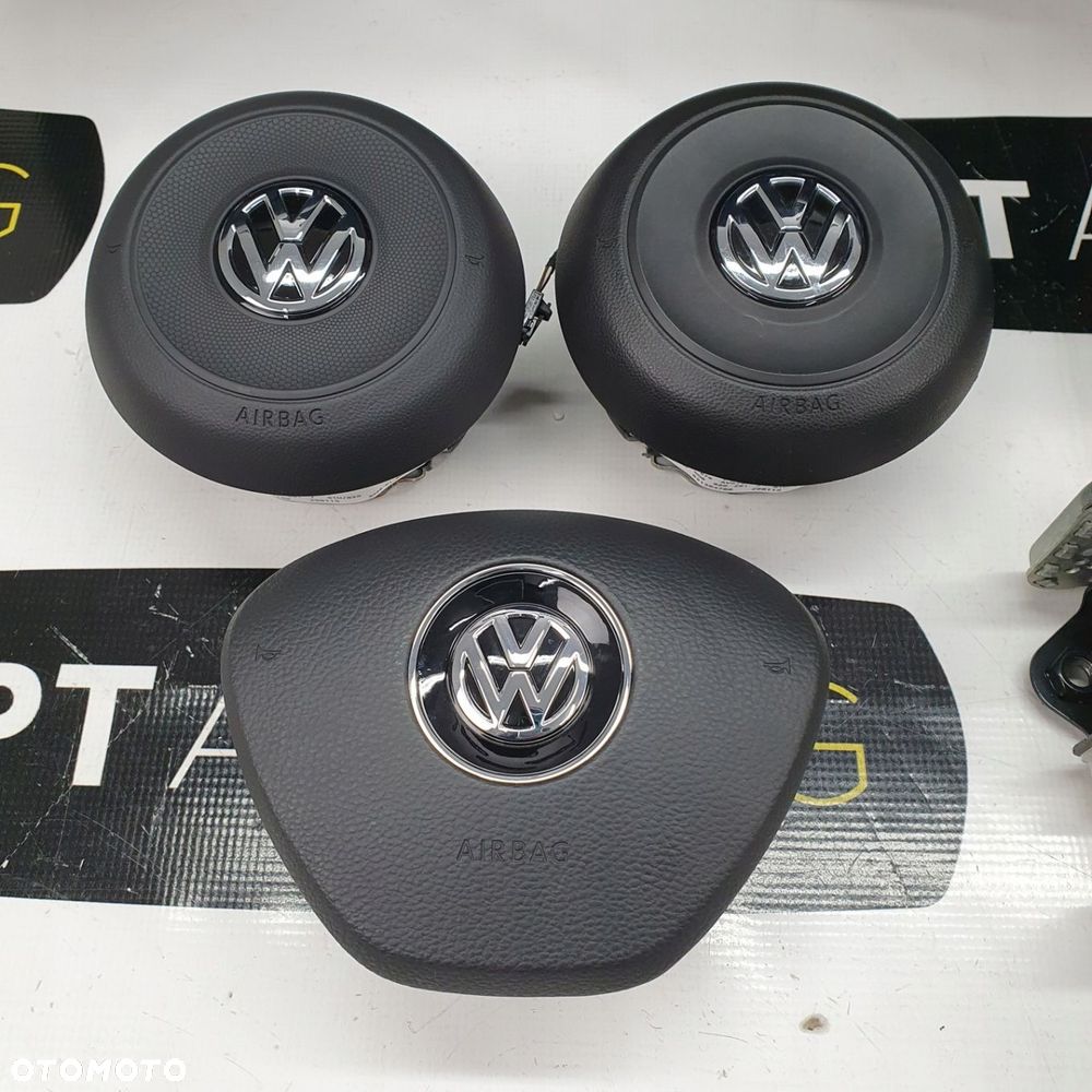 VW TIGUAN 2 II DESKA ROZDZIELCZA KONSOLA KOKPIT PULPIT PODUSZKI AIRBAG AIR BAG PASY KIT SET - 7