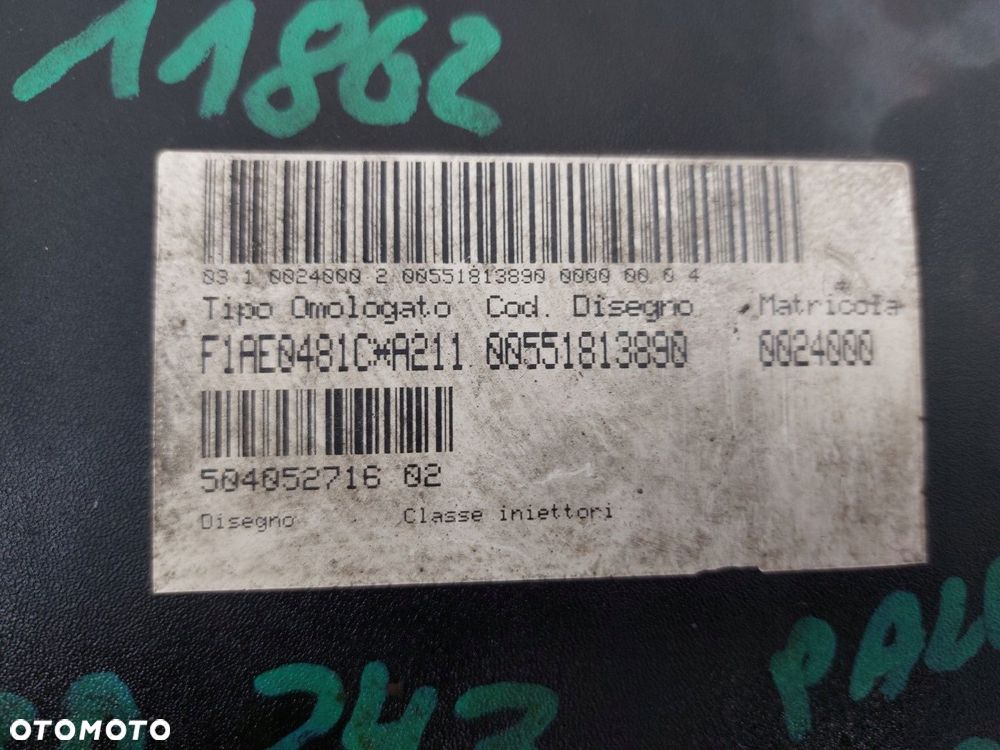 Silnik słupek diesel Fiat Ducato II 2002-2006 LIFT 2,3 JTD F1AE0481C - 7