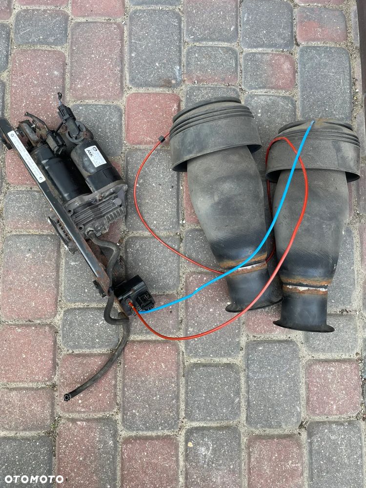 BMW E61 lift tył tylnie amortyzatory nivo pompa kompresor