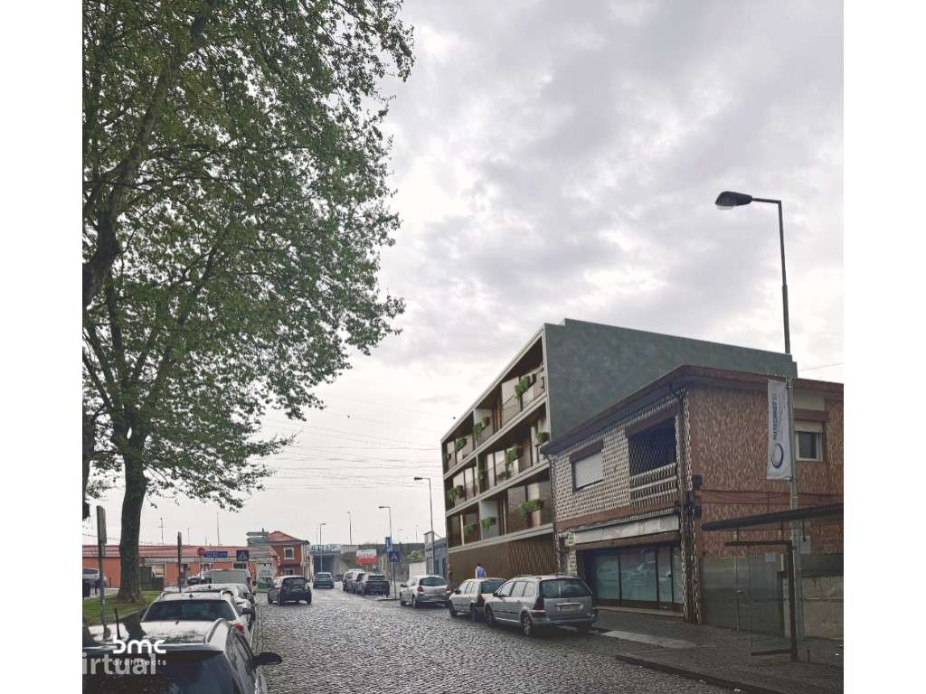 Apartamento T1+1 com terraço e garagem em Custóias - Grande imagem: 3/4