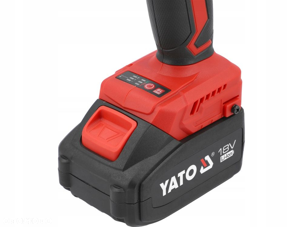 YATO KLUCZ UDAROWY AKUMUL. BEZSZCZOTKOWY 18V 800NM  2x4Ah  TORBA ADAPTER - 7