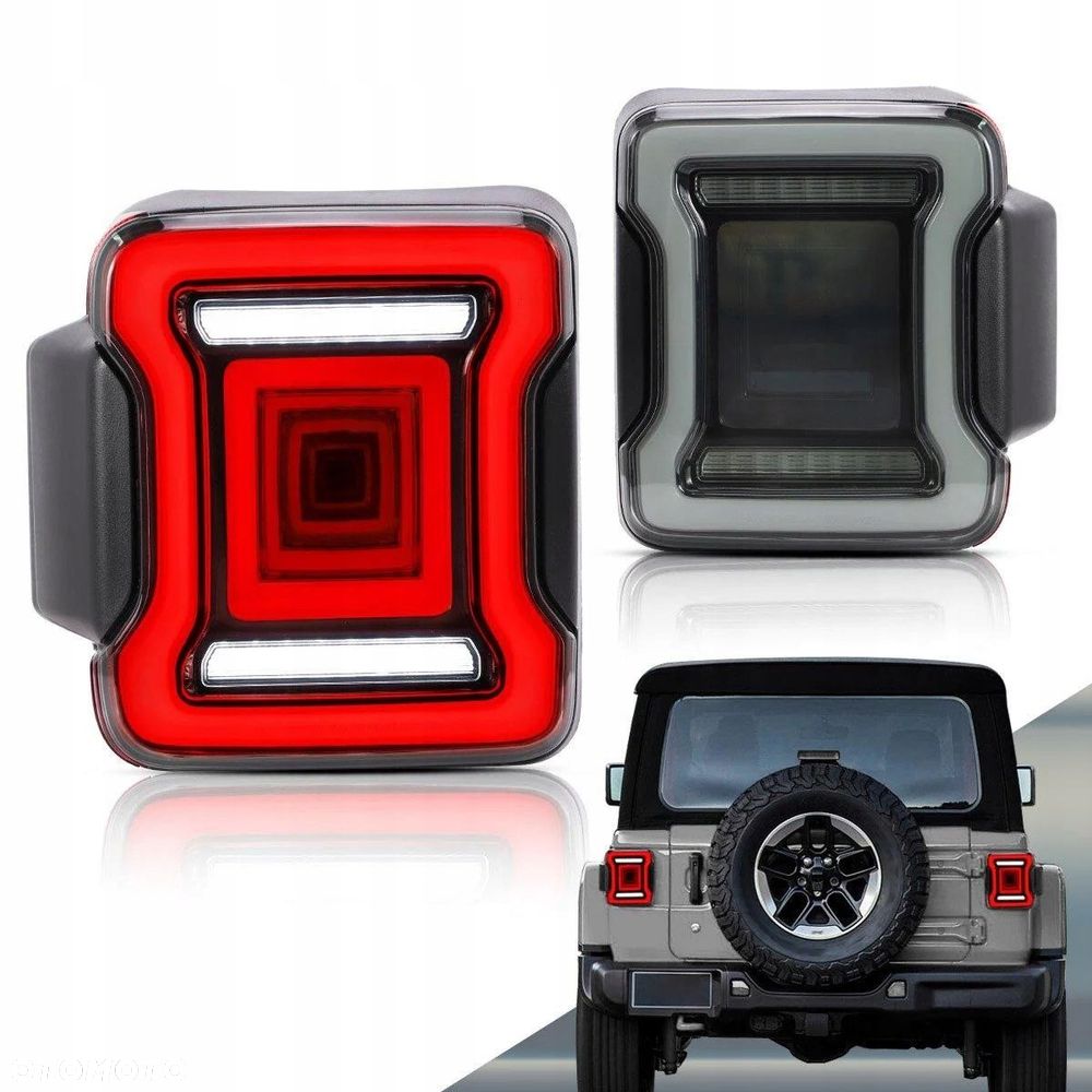 Lampy tyl kpl Vland Led Dynamic Tuning Smoke Jeep Wrangler JL 4 IV 2017-26 - 5