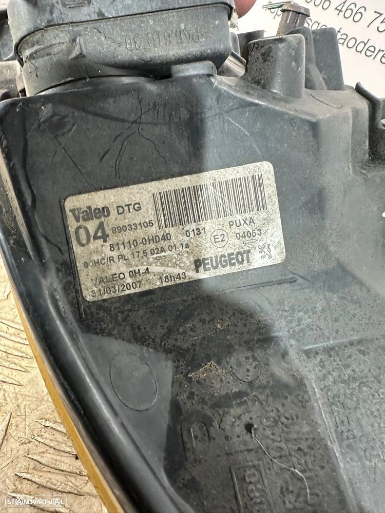 .Oticas Farol Frente Frontal Esquerda Direita Original PSA Peugeot 107 Citroen C1 - 7
