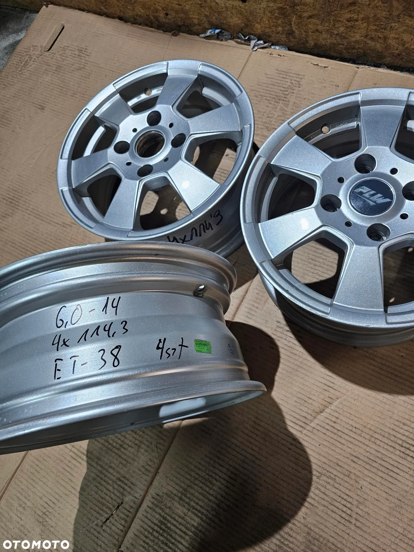 Felgi Aluminiowe 6,0-14 4x114,3x74,2 ET-38 PLW Proline B600 A005 (NOWE) - 8