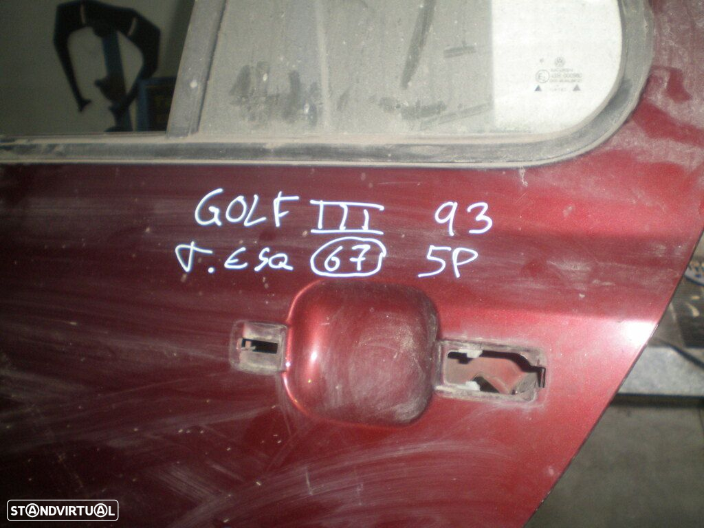 Porta REF67 VW GOLF 3 1993 5P VERMELHO TE - 2