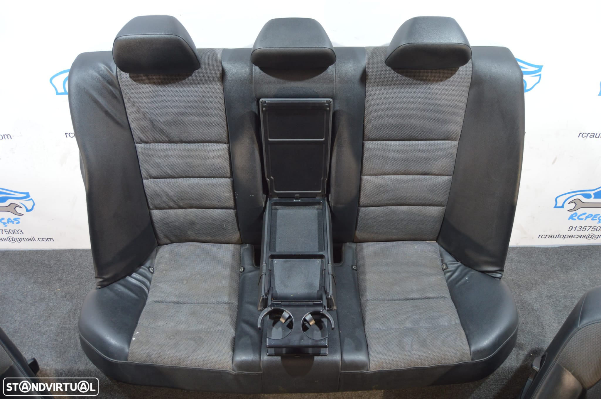 BANCOS PELE ALCANTRA FRENTE FRONTAL TRASEIRO TRÁS AIRBAG MERCEDES BENZ CLASS C W204 AMG SPORT - 9