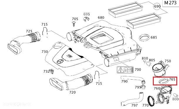 MERCEDES SPRINTER Uszczelka przeplywomierza OE - 2