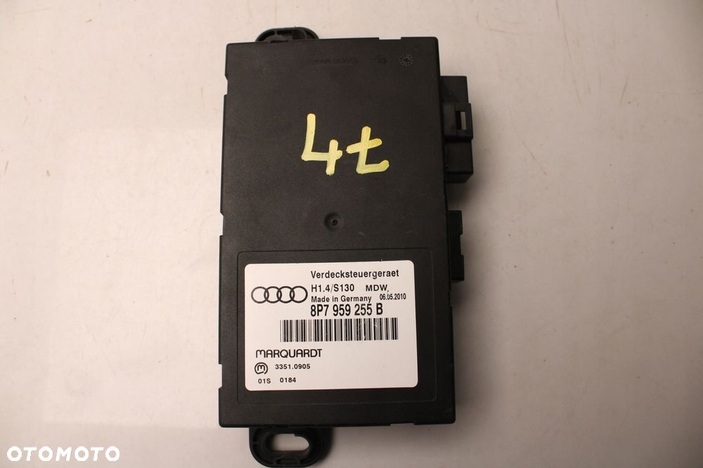 audi a3 8p lift 08r- moduł sterownik dachu 8p7959255b - 1
