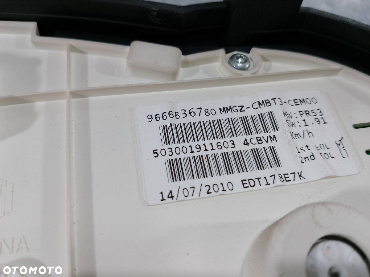 LICZNIK PEUGEOT 206 PLUS 9666636780 1.1 8V - 4