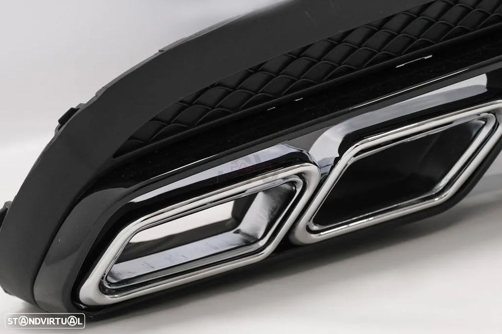 Difusor com Ponteiras Mercedes E W212 (2013 a 2016) Look E63 Amg - 6