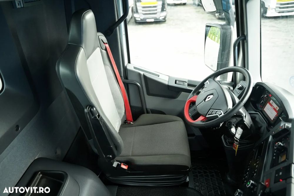 Renault C 430 / 6x4 / BASCULĂ CU 2 LATE / CUPLĂ HIDRAULICĂ + FASSI F155.A0.22 HDS / RADIOCOMANDĂ / ROTATOARE / CUPĂ / EURO 6 / - 31