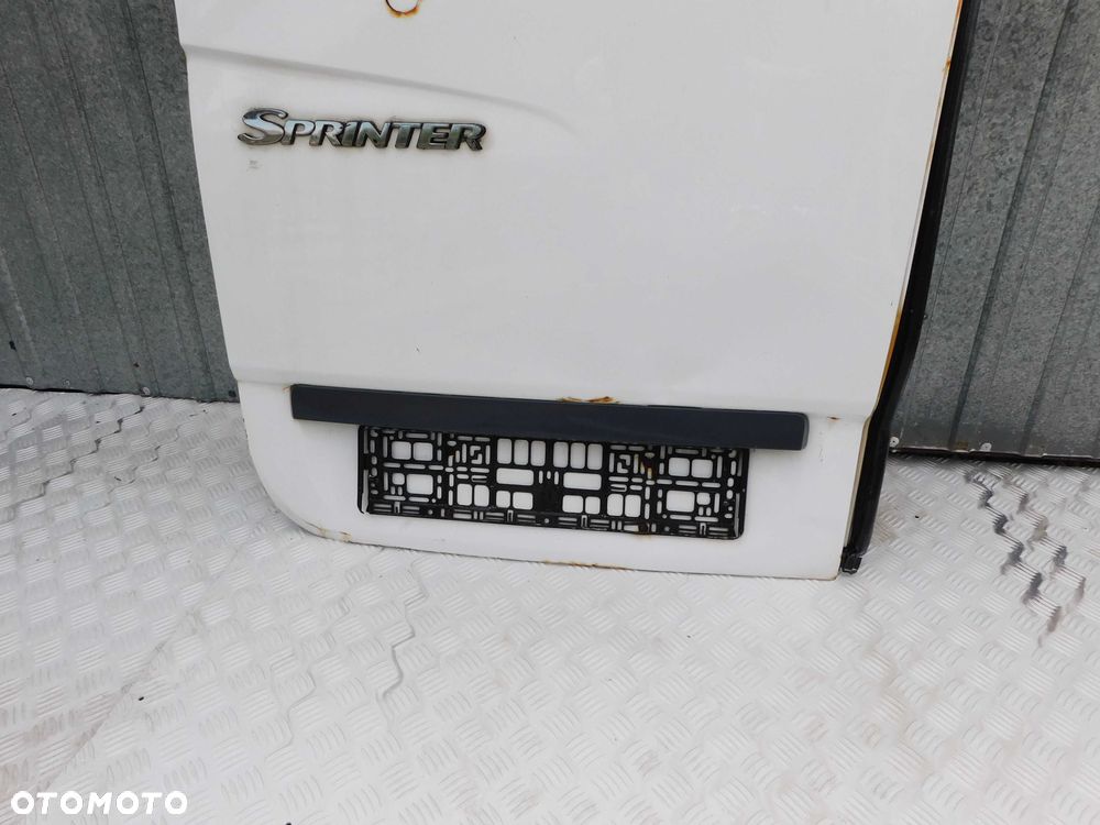 Drzwi Tylne Lewe Wysokie H2 Mercedes Sprinter W906 VW Crafter BIAŁE OEM - 2
