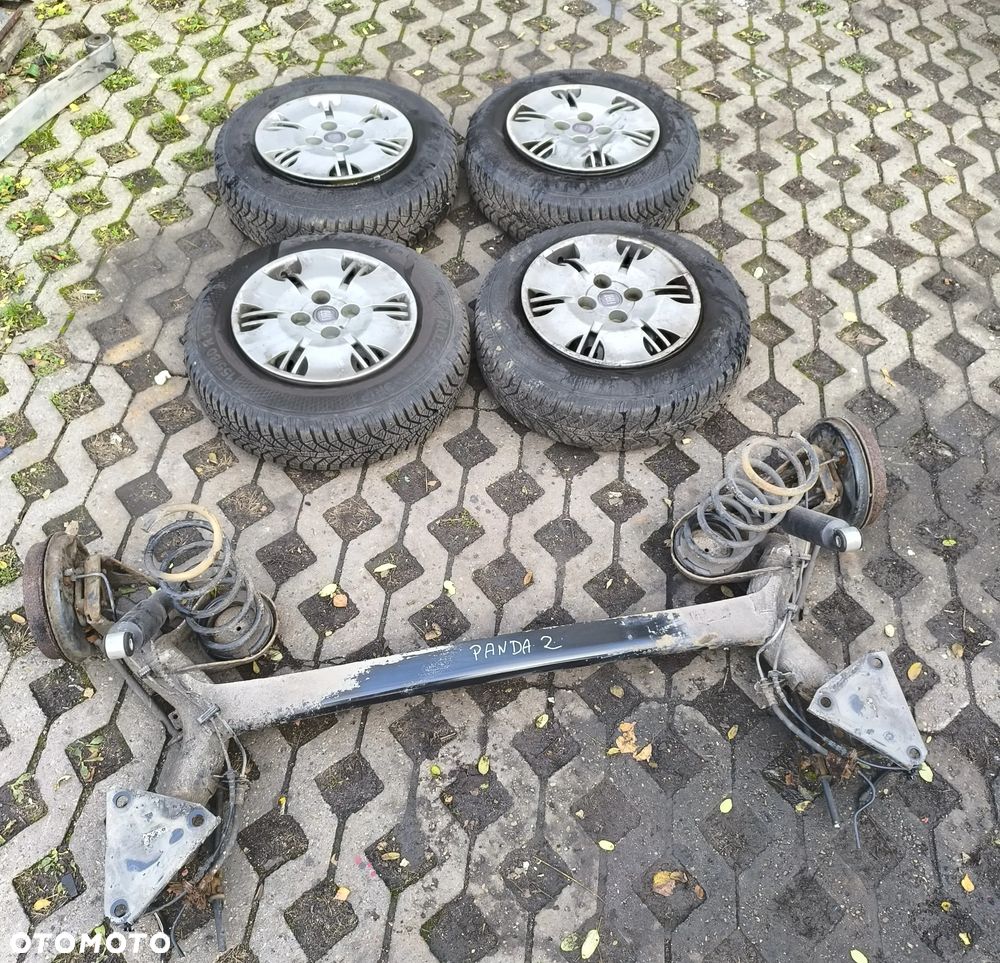 koła felgi opony fiat panda II 2 155/80/R13 zima belka tył - 1