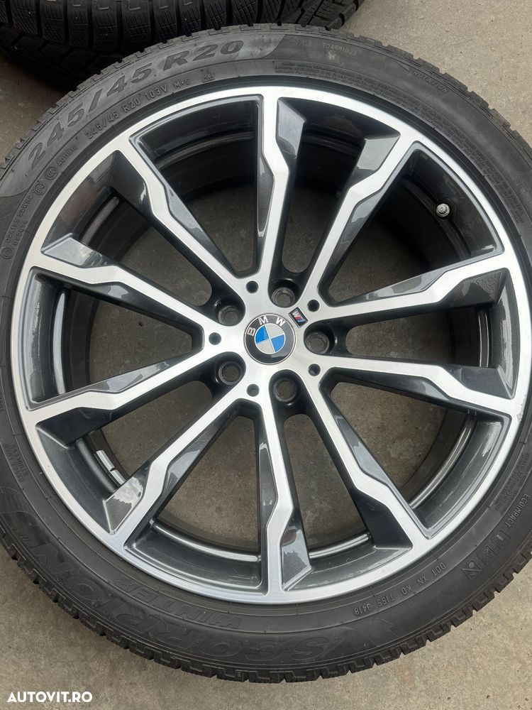 Vând jante originale BMW X3-X4 G01-G02 pe 20” cu anvelope de iarnă - 4