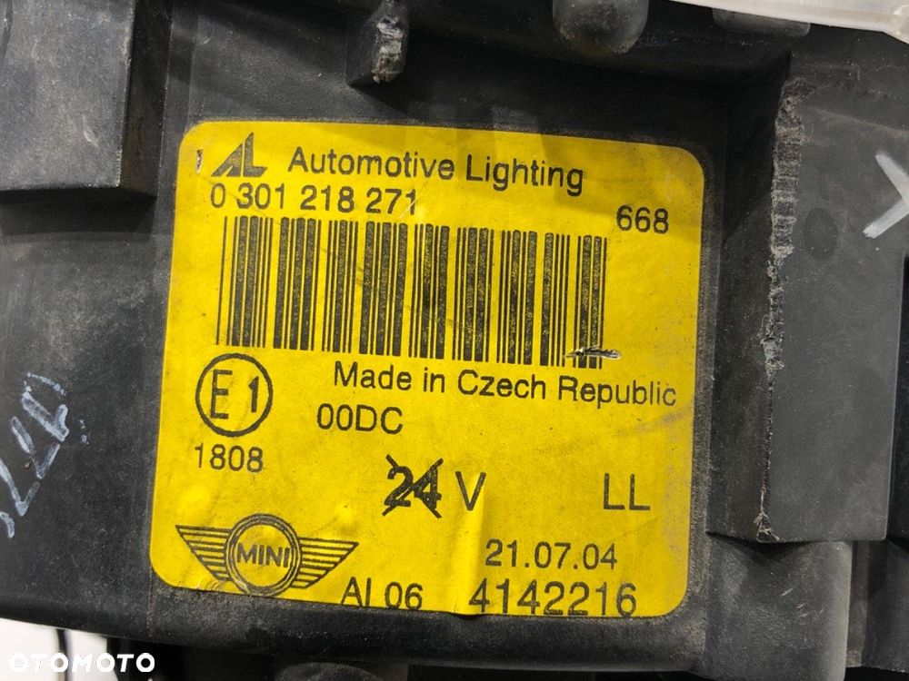 REFLEKTOR LEWY PRZÓD XENON  MINI MINI (R50, R53) 2001 - 2006 Cooper 85 kW [116 KM] benzyna 2001 - - 7