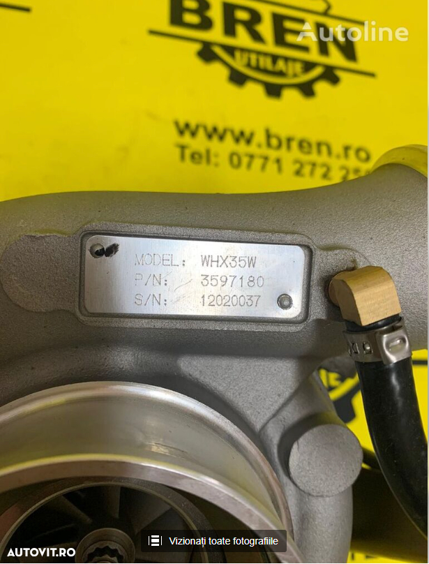 Turbocompresor motor IVECO (3597180) pentru excavator IVECO WHX35W nou - 2