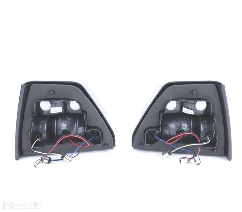 FAROLINS TRASEIROS LED PARA VOLKSWAGEN VW GOLF 2 83-91 RED SMOKED VERMELHO FUMADO ESCURECIDO - 4
