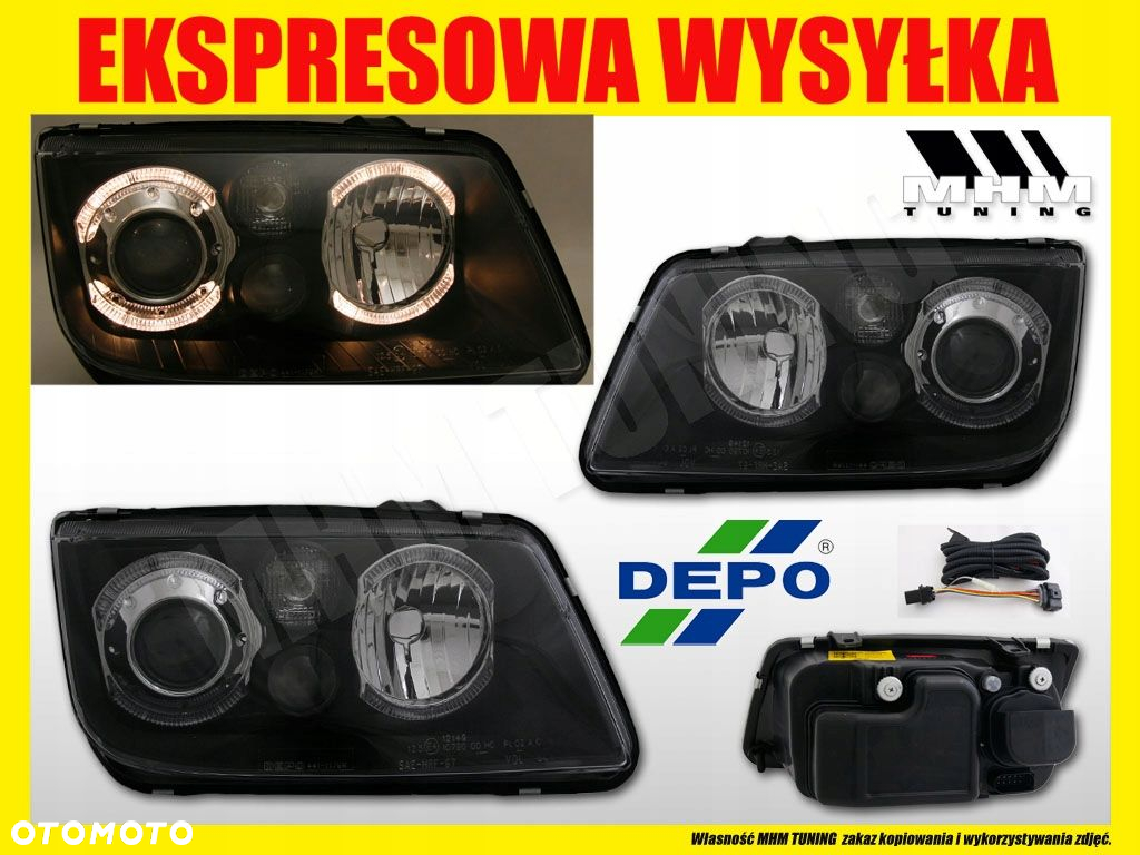 Reflektory lampa Ringi Angel Eyes VW Bora 1j 98-05 - 2