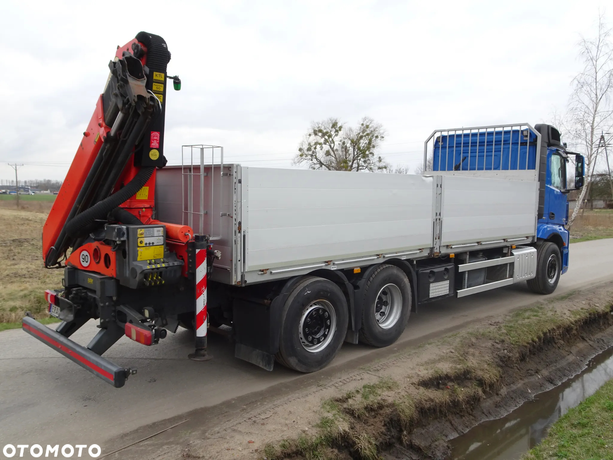 Mercedes-Benz Actros 2545 MP4 EURO 5 EEV HDS Palfinger PK 18002 sprowadzony z Niemiec stan idealny zestaw z przyczepa Krone - 9