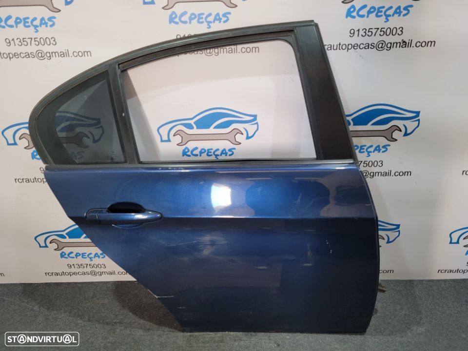 PORTA TRASEIRA TRÁS DIREITA BMW SERIE 3 E90 SEDAN CARRO FECHO ELEVADOR MOTOR PUXADOR VIDRO - 1