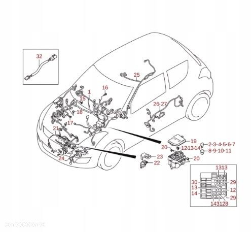 SUZUKI SWIFT MK7 10-16 POKRYWKA SKRZYNKI BEZP. - 3