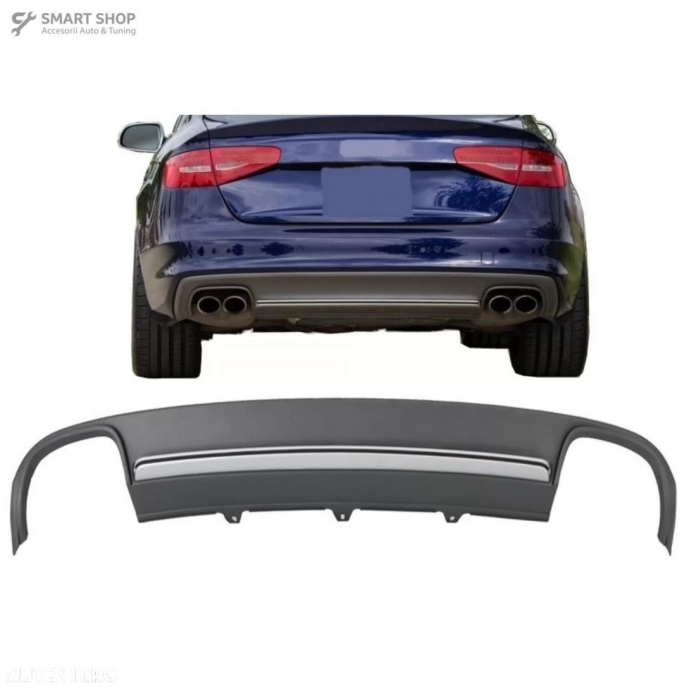 Difuzor Bara Spate Audi A4 B8 Facelift (2012-2015) Sedan Avant S4 Desi - 8