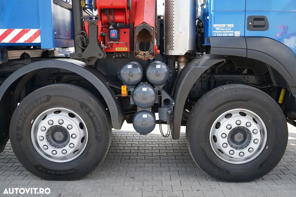 Iveco TRAKKER 410 EEV / 8X4 / Basculantă pe două laturi / HYDROBORTA / BORDMATIC / HDS HMF 1730 K2 / EURO 5 EEV - 25