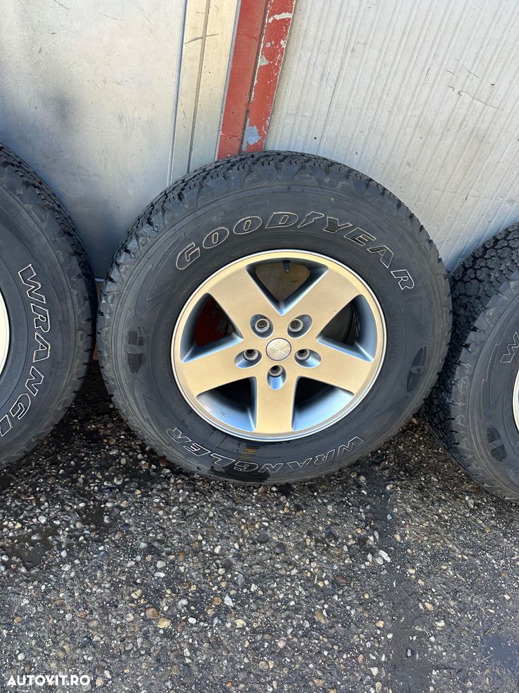 Set jante aliaj JEEP WRANGLER 2007-2016 cu cauciucuri GOODYEAR , M+S ,245/75R17 - 4