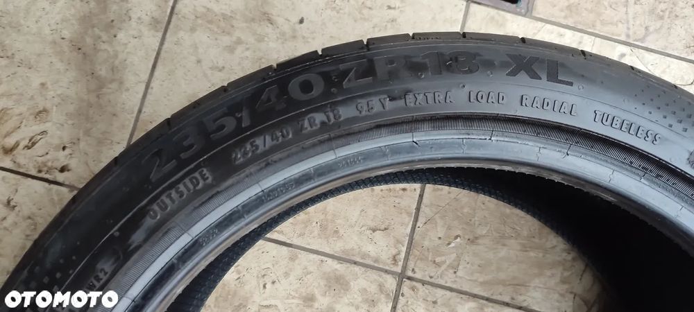 OPONY LETNIE 235/40R18 95Y XL CONTINENTAL SPORT CONTACT 6 (5122) LATO 2x6mm 2x5mm KOMPLET 4 SZTUKI - 6