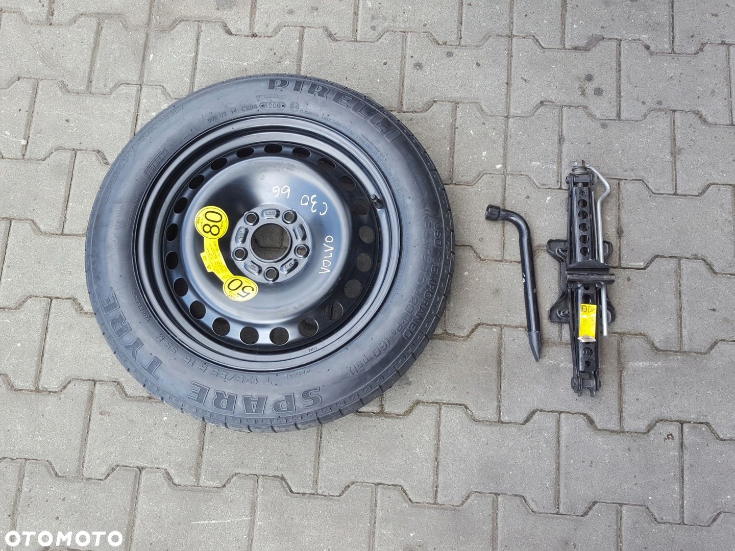 VOLVO C30 06-12r V50 S40 II KOŁO DOJAZDOWE 16 LEWAREK - 1