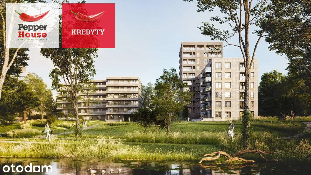 Nowe 2 pokoje w centrum, blisko rzeki!