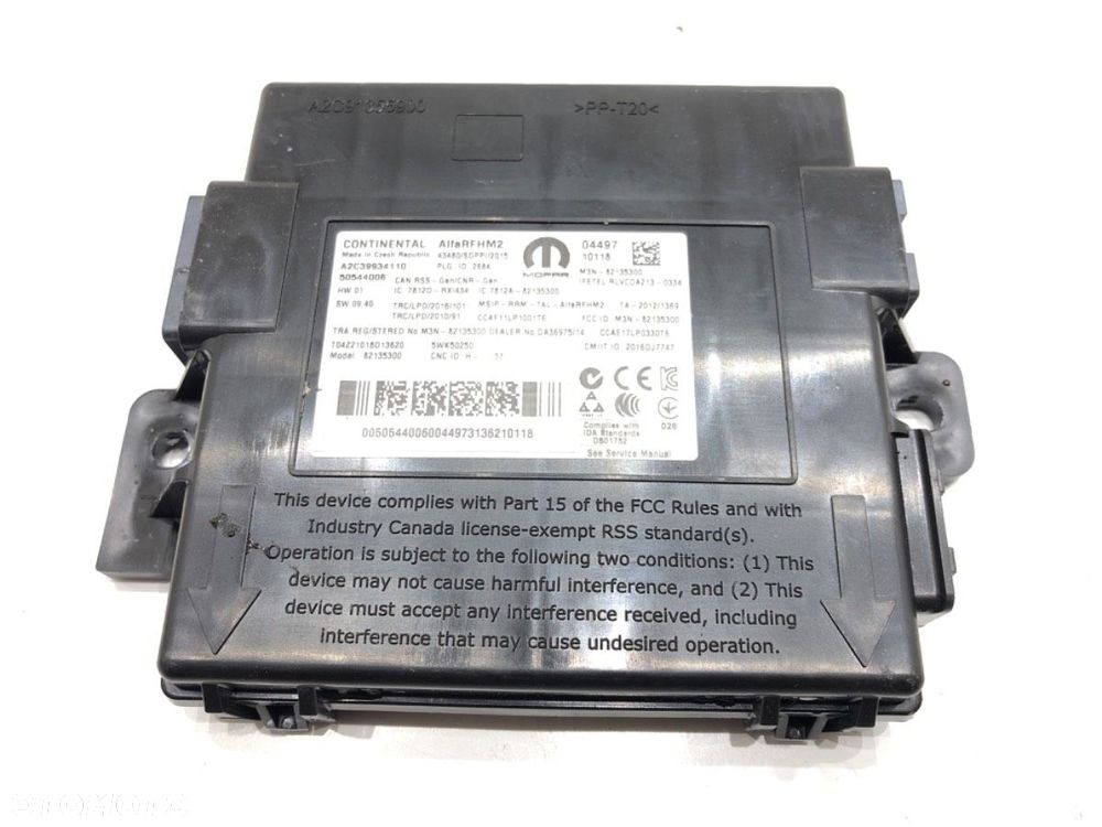 MODUŁ STEROWNIK  ALFA ROMEO STELVIO (949_) 2016 - 2022 2.0 (949AXA2A) 206 kW [280 KM] benzyna 2016 - 1