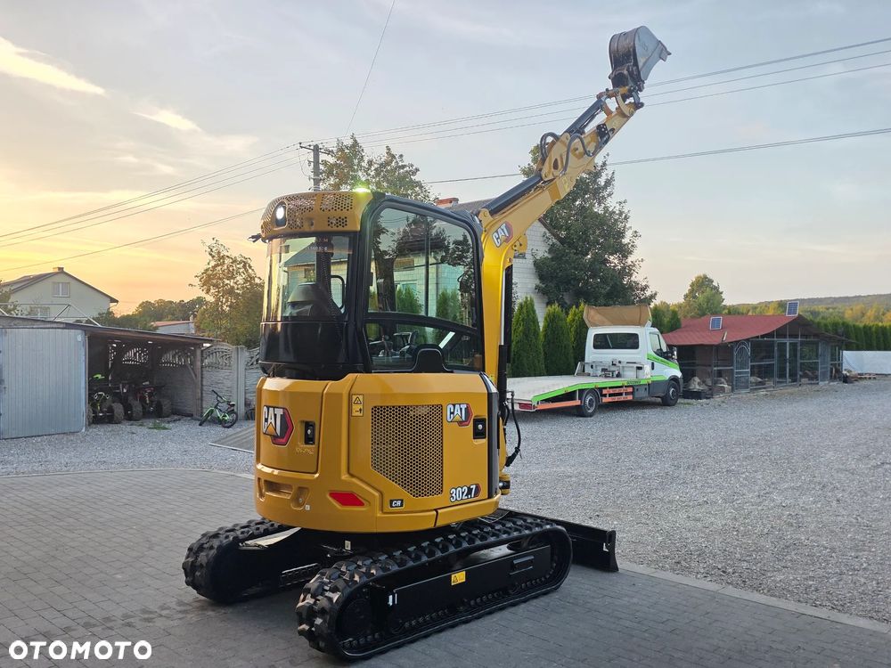 Caterpillar CAT 302.7 CR mini koparka szybkozłącze 3 łyżki piękna serwisowana 1 wł JCB sprowadzona w oryginale - 3