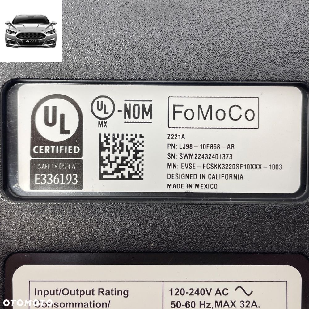 ŁADOWARKA SAMOCHODOWA TYPE 1 FORD MUSTANG MACH-E USA LJ98-10F868-AR - 5